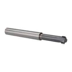 Scientific Cutting Tools - 1/2-18 UNS, 0.37" Cutting Diam, 3 Flute, Solid Carbide Helical Flute Thread Mill - Internal Thread, 1.2" LOC, 3-1/2" OAL, 3/8" Shank Diam - Eagle Tool & Supply