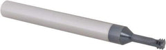 Scientific Cutting Tools - M5x0.80 Metric Coarse, 0.15" Cutting Diam, 3 Flute, Solid Carbide Helical Flute Thread Mill - Internal Thread, 0.4" LOC, 2-1/2" OAL, 1/4" Shank Diam - Eagle Tool & Supply