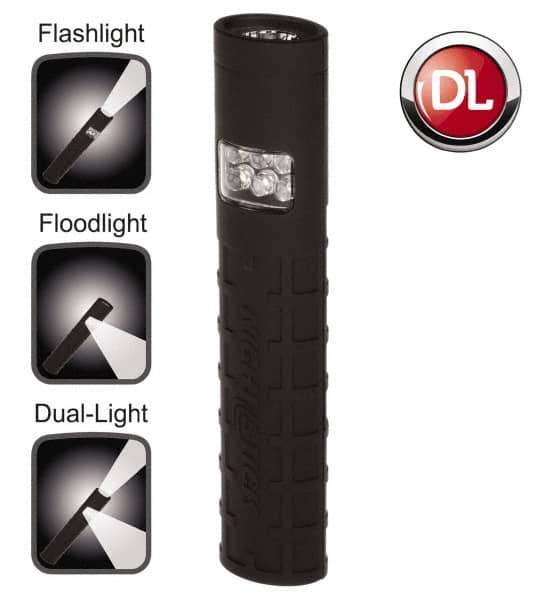Bayco - LED Bulb, 60 Lumens, Industrial/Tactical Flashlight - Black Plastic Body, 2 AAA Batteries Included - Eagle Tool & Supply