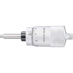 Starrett - 25mm, 2-1/16 Inch Plain Thimble, 5/16 Inch Diameter x 2-7/16 Inch Long Spindle, Mechanical Micrometer Head - Eagle Tool & Supply