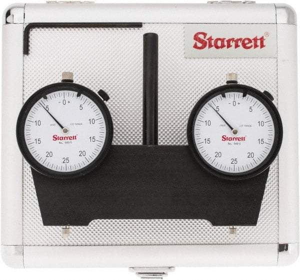 Starrett - 3/8 Inch Shank Diameter, Drop Indicator Spindle Square - For Use with Vertical Milling Machines - Eagle Tool & Supply