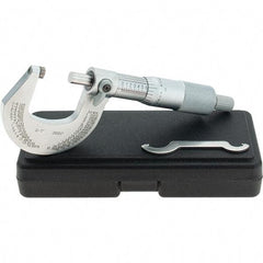 Starrett - 0 to 1" Range, 0.0001" Graduation, Mechanical Outside Micrometer - Ratchet Stop Thimble, Accurate to 0.00005", Digital Counter - Eagle Tool & Supply