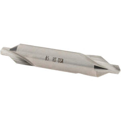 Cle-Line - #5 Plain Cut 60° Incl Angle High Speed Steel Combo Drill & Countersink - Eagle Tool & Supply