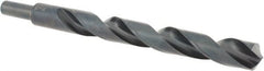 Cle-Line - 9/16" Drill, 135° Point, High Speed Steel Silver Deming & Reduced Shank Drill Bit - Eagle Tool & Supply