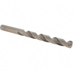 Cle-Force - Letter N 135° Cobalt Jobber Drill - Gold Finish Finish, Right Hand Cut, Spiral Flute, Straight Shank, 4-3/8" OAL, Split Point - Eagle Tool & Supply