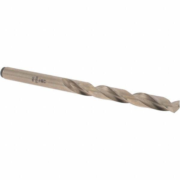 Chicago-Latrobe - 6.5mm 135° Cobalt Jobber Drill - Gold Finish Finish, Right Hand Cut, Spiral Flute, Straight Shank, 101mm OAL, Split Point - Eagle Tool & Supply