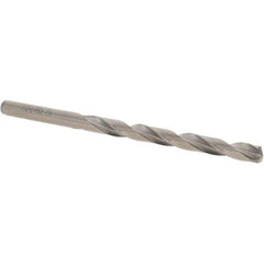 Chicago-Latrobe - #7 135° Cobalt Jobber Drill - Gold Finish Finish, Right Hand Cut, Spiral Flute, Straight Shank, 92.08mm OAL, Split Point - Eagle Tool & Supply