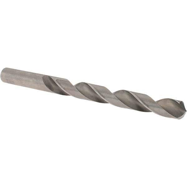 Cle-Force - 27/64" 118° High Speed Steel Jobber Drill - Bright Finish, Right Hand Cut, Spiral Flute, Straight Shank, 5-3/8" OAL, Standard Point - Eagle Tool & Supply