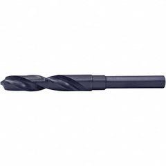 Cle-Force - 1-3/64" Drill, 118° Point, High Speed Steel Silver Deming & Reduced Shank Drill Bit - Eagle Tool & Supply