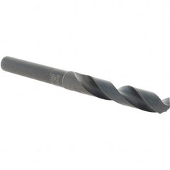 Cle-Line - 35/64" Drill, 118° Point, High Speed Steel Silver Deming & Reduced Shank Drill Bit - Eagle Tool & Supply