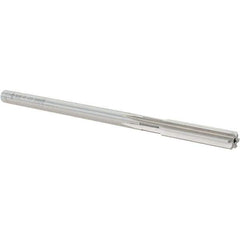 Cleveland - 8mm High Speed Steel 6 Flute Chucking Reamer - Straight Flute, Straight Shank, 38.1mm Flute Length, 152.4mm OAL - Eagle Tool & Supply