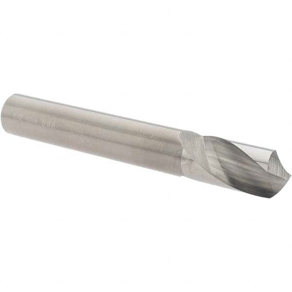 Chicago-Latrobe - 1/2" Body Diam, 120°, 3-3/4" OAL, Solid Carbide Spotting Drill - Eagle Tool & Supply