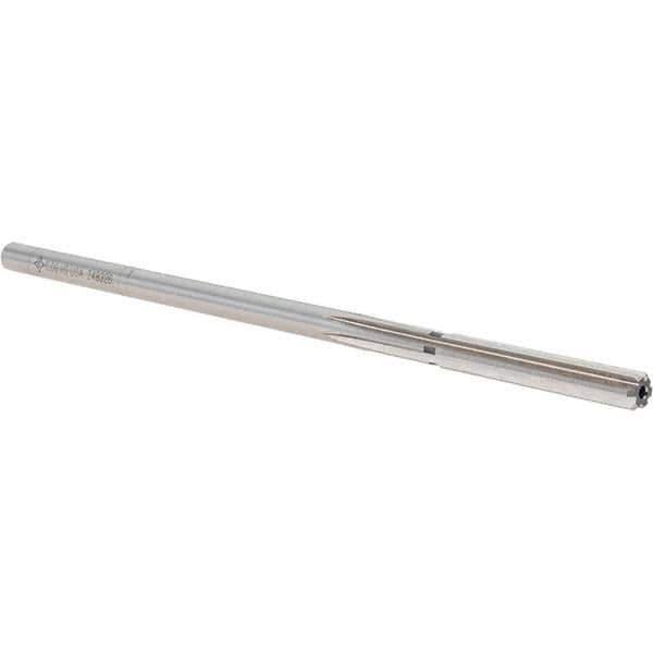 Cleveland - 6mm High Speed Steel 6 Flute Chucking Reamer - Straight Flute, Straight Shank, 38.1mm Flute Length, 152.4mm OAL - Eagle Tool & Supply