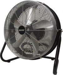 Maxess Climate Control Technologies - 18" Blade, 5/64 hp, 1,550, 2,000 & 2,680 CFM, Oscillating Industrial Circulation Fan - Floor Stand, 120 Volts, 3 Speed - Eagle Tool & Supply