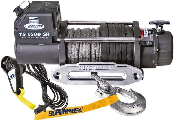 Superwinch - 9,500 Lb Capacity, 80' Cable Length, Automotive Heavy-Duty Recovery Winch - Eagle Tool & Supply