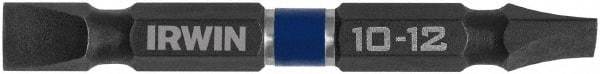 Irwin - 9/32" Slotted Screwdriver Bit - 1/4" Hex Drive, 2-3/8" OAL - Eagle Tool & Supply