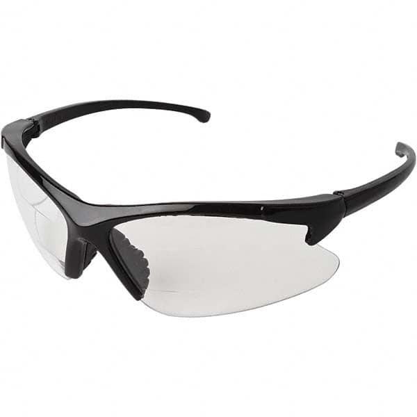 KleenGuard - +2, Clear Lenses, Scratch Resistant, Framed Magnifying Safety Glasses - Eagle Tool & Supply