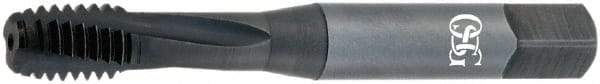 OSG - M10x1.50, 3 Flute, 15° Helix, Modified Bottoming Chamfer, V Finish, Powdered Metal Spiral Flute STI Tap - Right Hand Flute, 3-3/8" OAL, 0.367" Shank Diam, 1-21/32" Thread Length, 6H Class of Fit, Series 345STI - Exact Industrial Supply
