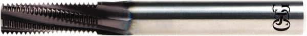 OSG - M10x1.00 Metric, 0.2953" Cutting Diam, 4 Flute, Solid Carbide Helical Flute Thread Mill - Internal Thread, 21mm LOC, 8mm Shank Diam - Eagle Tool & Supply
