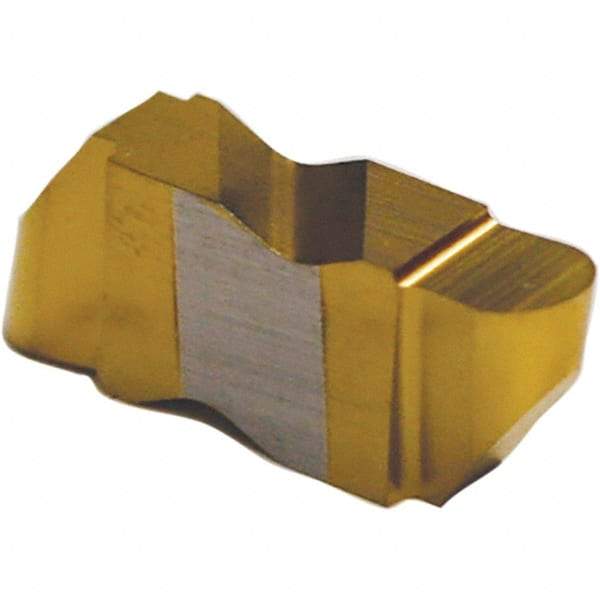 Tool-Flo - 3062FLRP Grade C3, 3.18mm Cutting Width Carbide Grooving Insert - 4.57mm Max Depth of Cut, Right Hand, 1.57mm Corner Radius, Uncoated - Eagle Tool & Supply