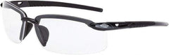 CrossFire - +2, Smoke Gray Lenses, Scratch Resistant, Frameless Magnifying Safety Glasses - UV Protection - Eagle Tool & Supply