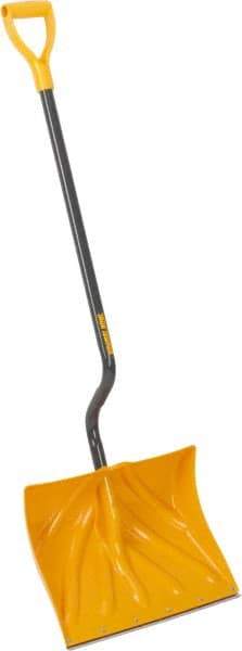 True Temper - 18 Inch Wide Blade x 13-3/4 Inch High Blade Snow Shovel - 36 Inch Long Metal Shaft Handle with Poly D-Grip - Eagle Tool & Supply