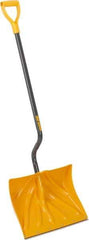 True Temper - 18 Inch Wide Blade x 13-3/4 Inch High Blade Snow Shovel - 36 Inch Long Metal Shaft Handle with Poly D-Grip - Eagle Tool & Supply