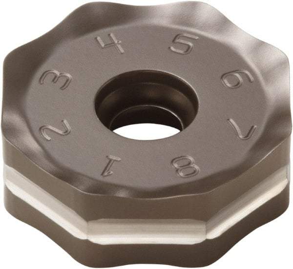 Seco - ONMU090520 M13 Grade MK1500 Carbide Milling Insert - TiCN/Al2O3 Finish, 0.228" Thick, 0.866" Inscribed Circle - Eagle Tool & Supply