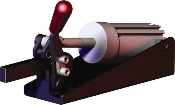 De-Sta-Co - 832 Lb Inner Hold Capacity, Horiz Mount, Air Power Hold-Down Toggle Clamp - G1/8 Port, 145 Max psi, 98° Bar Opening, 35.31mm Height Under Bar - Eagle Tool & Supply