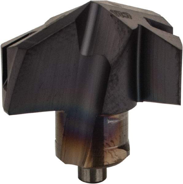 Iscar - Series ICM, 0.697" Diam Grade IC908 140° Replaceable Drill Tip - Carbide, TiAlN Finish, 17 Seat Size, Through Coolant - Eagle Tool & Supply