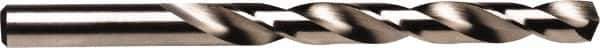 Irwin - 5/16" 135° Cobalt Jobber Drill - Right Hand Cut, Spiral Flute, Straight Shank, 4-1/2" OAL, Split Point - Eagle Tool & Supply