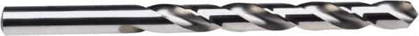 Irwin - Letter Q 135° High Speed Steel Jobber Drill - Bright Finish, Right Hand Cut, Spiral Flute, Straight Shank, 4-3/4" OAL, Split Point - Eagle Tool & Supply