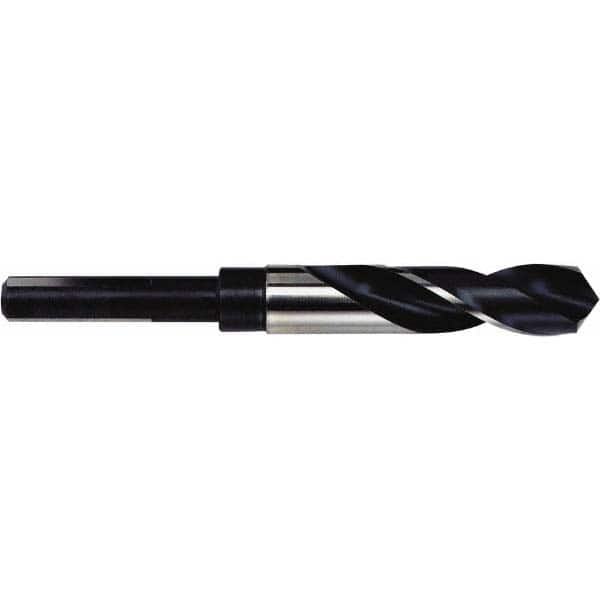 Irwin - 1-3/32" Drill, 118° Point, High Speed Steel Silver Deming & Reduced Shank Drill Bit - Eagle Tool & Supply