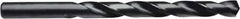 Irwin - 15/32" 135° High Speed Steel Jobber Drill - Oxide Finish, Right Hand Cut, Spiral Flute, Straight Shank, 5-3/4" OAL, Split Point - Eagle Tool & Supply
