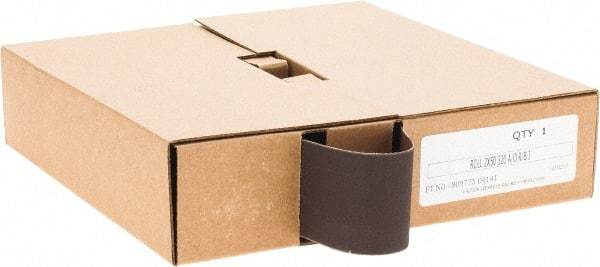 Made in USA - 2" x 50 Yd 320 Grit Aluminum Oxide Cloth Roll - J Weighted Backing - Eagle Tool & Supply