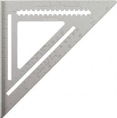 Irwin - 12" Blade Length, Aluminum Rafter Square - Eagle Tool & Supply