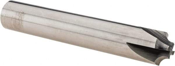 Melin Tool - 1/8" Radius, 4 Flute Solid Carbide Corner Rounding End Mill - Single End, Uncoated, 1/4" Tip Diam, 3" OAL, 1/2" Shank Diam - Eagle Tool & Supply
