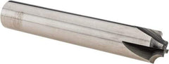 Melin Tool - 1/8" Radius, 4 Flute Solid Carbide Corner Rounding End Mill - Single End, Uncoated, 1/4" Tip Diam, 3" OAL, 1/2" Shank Diam - Eagle Tool & Supply