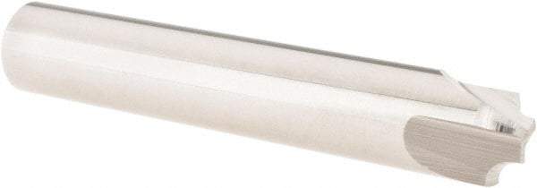 Melin Tool - 1/8" Radius, 3 Flute Solid Carbide Corner Rounding End Mill - Single End, Uncoated, 1/4" Tip Diam, 3" OAL, 1/2" Shank Diam - Eagle Tool & Supply