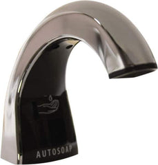 Rubbermaid - 800 to 1600 mL Liquid Soap Dispenser Hardware - Metal & Plastic, Counter Mounted, Chrome/Black - Eagle Tool & Supply