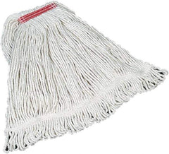 Rubbermaid - Red Head Band, Large Cotton Loop End Mop Head - 4 Ply, Screw On Connection - Eagle Tool & Supply