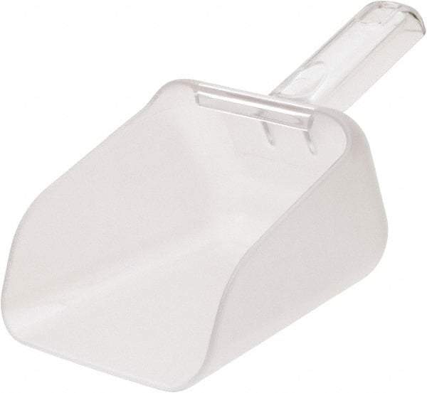 Rubbermaid - 32 oz Clear Polycarbonate Flat Bottom Scoop - 4.8" Wide x 4.7" Deep Bowl, 10.8" OAL - Eagle Tool & Supply