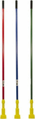 Rubbermaid - 60" Standard Fiberglass Clamp Jaw Mop Handle - 5" Mop Head Band, Plastic Connector, Use with Wet Mops - Eagle Tool & Supply