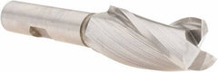 Melin Tool - 25/32", 1-5/8" LOC, 1/2" Shank Diam, 3-5/8" OAL, 3 Flute, Cobalt Square End Mill - Single End, Uncoated, Spiral Flute, 30° Helix, Centercutting, Right Hand Cut, Right Hand Flute - Eagle Tool & Supply