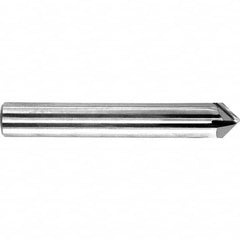 Melin Tool - 1/4" Diam 4 Flute Single End Solid Carbide Chamfer Mill - Eagle Tool & Supply