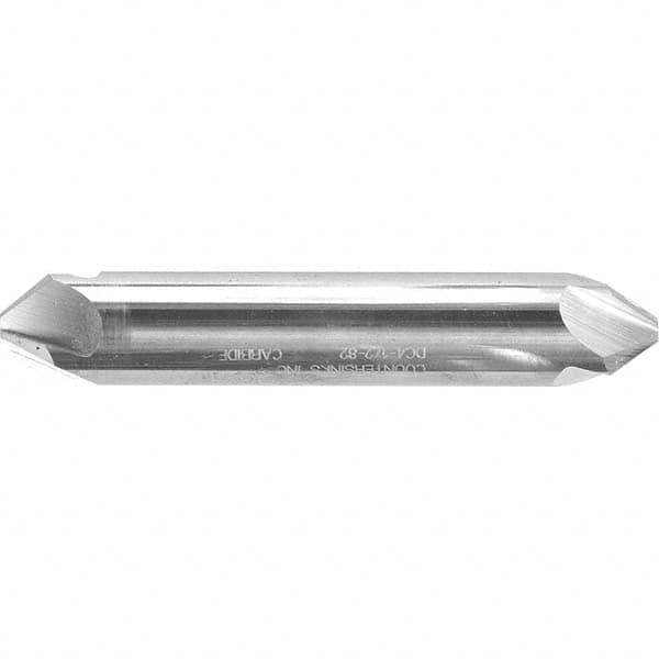 Melin Tool - 1/8" Head Diam, 1/8" Shank Diam, 4 Flute 90° Solid Carbide Countersink - Eagle Tool & Supply