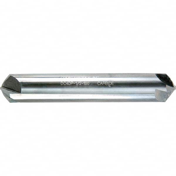 Melin Tool - 3/4" Head Diam, 3/4" Shank Diam, 4 Flute 100° Solid Carbide Countersink - Eagle Tool & Supply