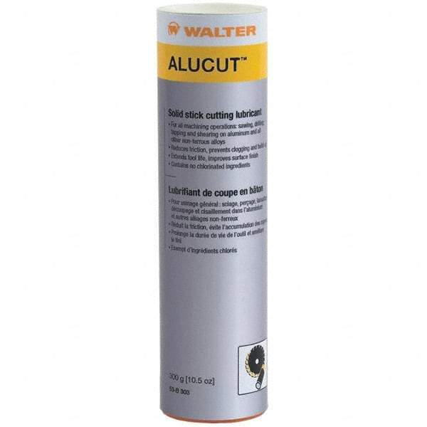 WALTER Surface Technologies - AluCut, 10.5 oz Stick Cutting Fluid - Solid Stick, For Drilling, Sawing, Tapping - Eagle Tool & Supply