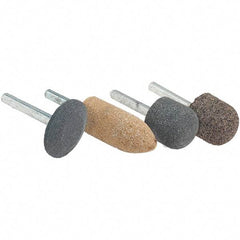 WALTER Surface Technologies - 1" Head Diam, A21, Ball Nose End, Ceramic Mounted Point - Orange, Fine Grade, 34,500 RPM - Eagle Tool & Supply