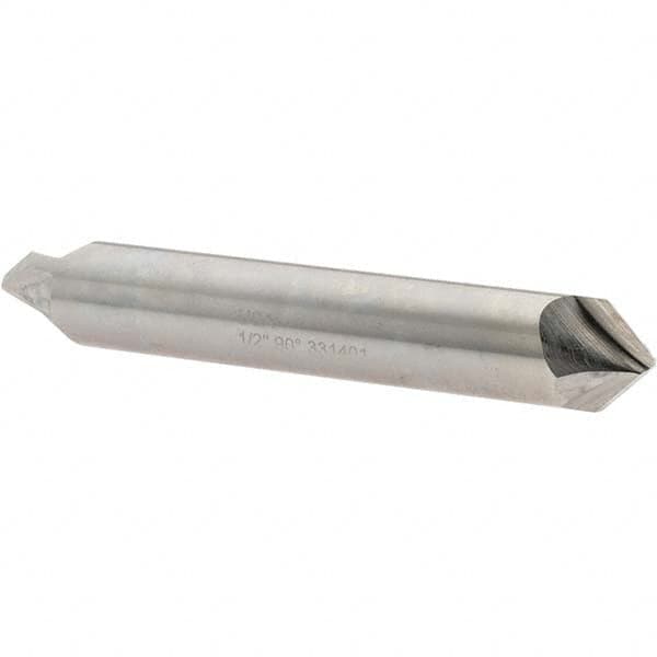 Melin Tool - 1/2" Diam 2 Flute Double End Cobalt Chamfer Mill - Eagle Tool & Supply